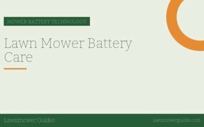 Lawn Mower Battery Care