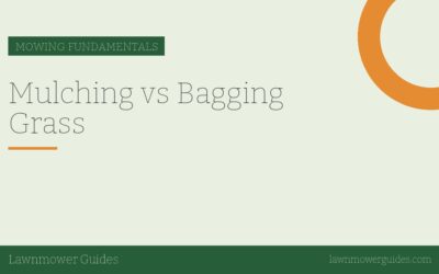 Mulching vs Bagging Grass